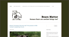 Desktop Screenshot of bearmatters.com