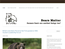 Tablet Screenshot of bearmatters.com